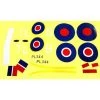 Dynam Spitfire Decal - High-Quality Replacement for Dynam Spitfire 1200 Model Aircraft -Dynam Sales Store DYN BSPTF 13 x