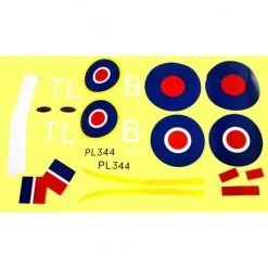 Dynam Spitfire Decal - High-Quality Replacement for Dynam Spitfire 1200 Model Aircraft