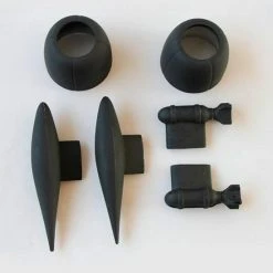 Dynam P61 Black Widow Cowl And Ordnance - High-Quality Spare Parts for RC Models