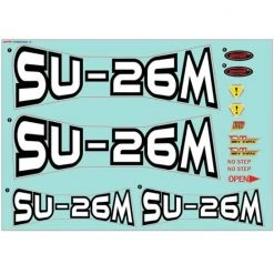 Dynam Sukhoi Su26M Decal - High-Quality Spare & Upgrade for Dynam Sukhoi Su-26m 1200